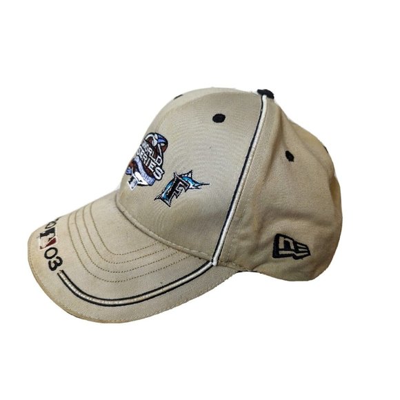 Vintage 2003 World Series Hat Champions New Era  Yankees Marlins MLB Cap - Picture 3 of 6